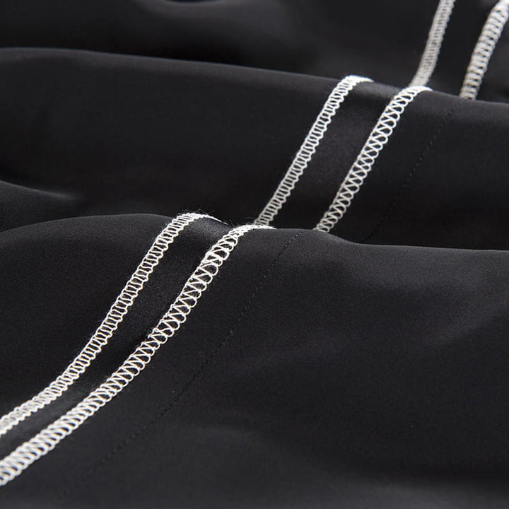 19 Momme Silk Duvet Cover Set - Black