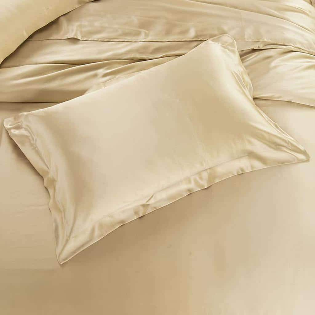 19 Momme Silk Duvet Cover Set - Gold