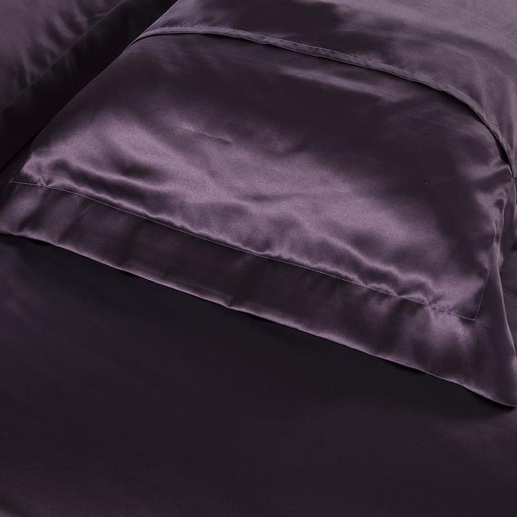 19 Momme Silk Duvet Cover Set - Purple