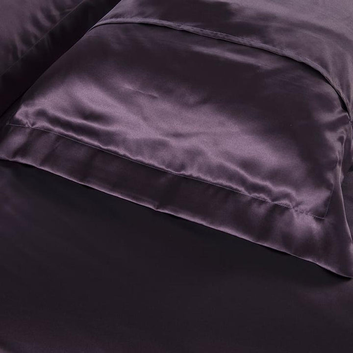 19 Momme Silk Duvet Cover Set - Purple