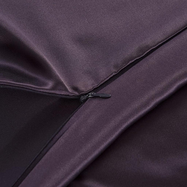 19 Momme Silk Duvet Cover Set - Purple