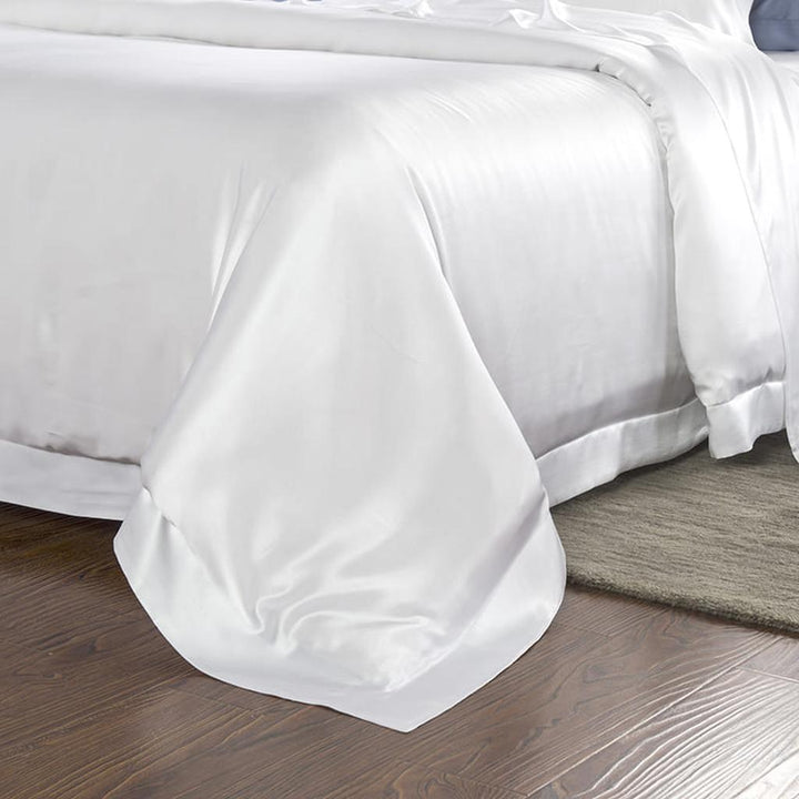 19 Momme Silk Duvet Cover Set - White