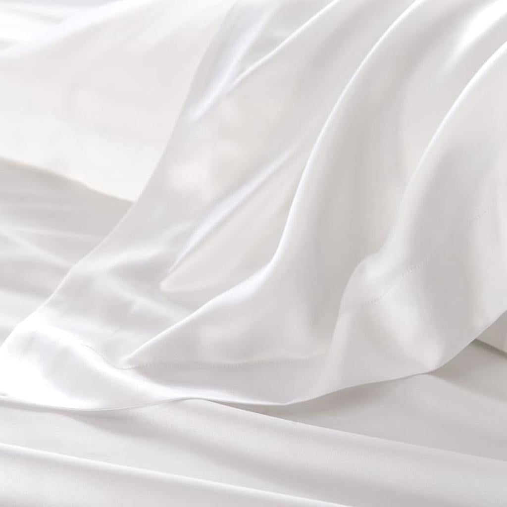19 Momme Silk Duvet Cover Set - White