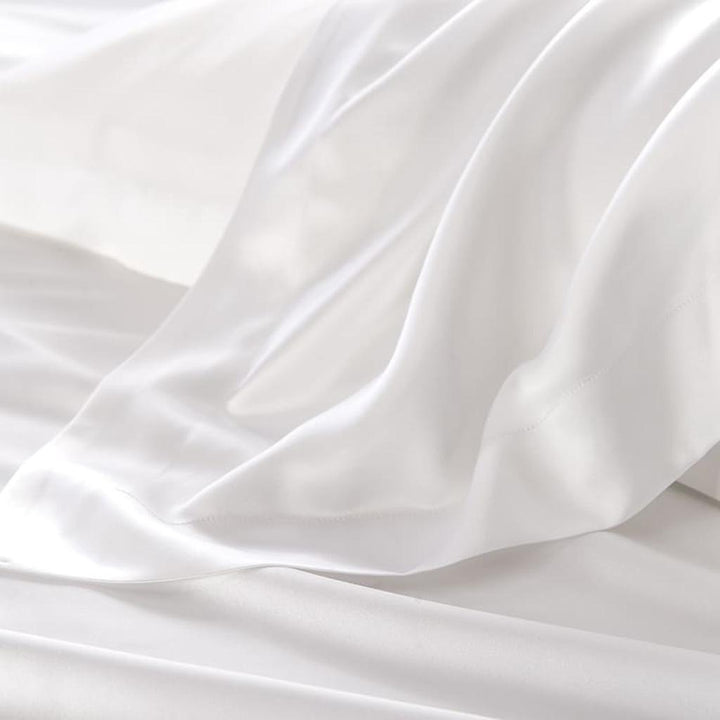 19 Momme Silk Duvet Cover Set - White