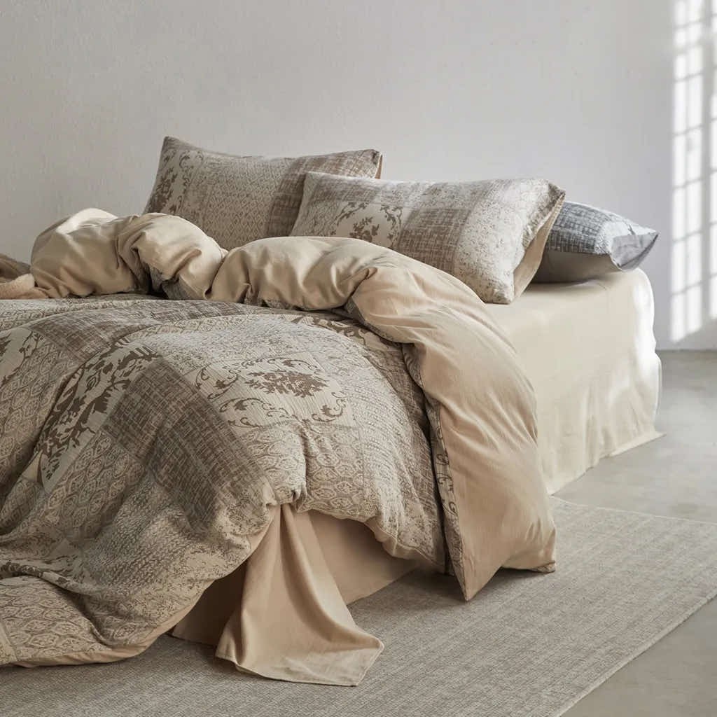 Vintage Patchwork Style Cotton Jacquard Bedding Set