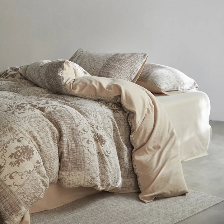 Vintage Patchwork Style Cotton Jacquard Bedding Set