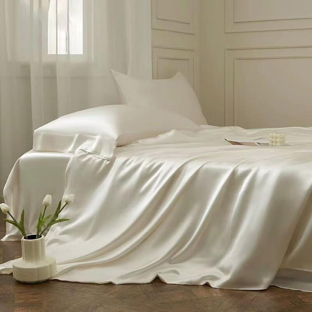 22 Momme Silk Sheet - White