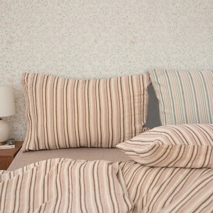 Boho Chic Striped Jacquard Duvet Cover