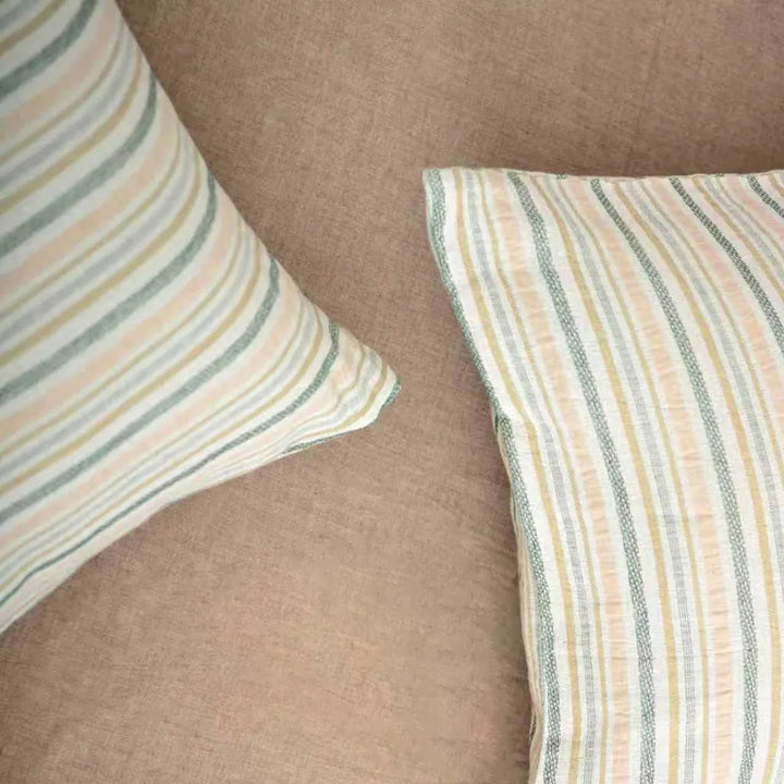 Boho Chic Striped Jacquard Duvet Cover