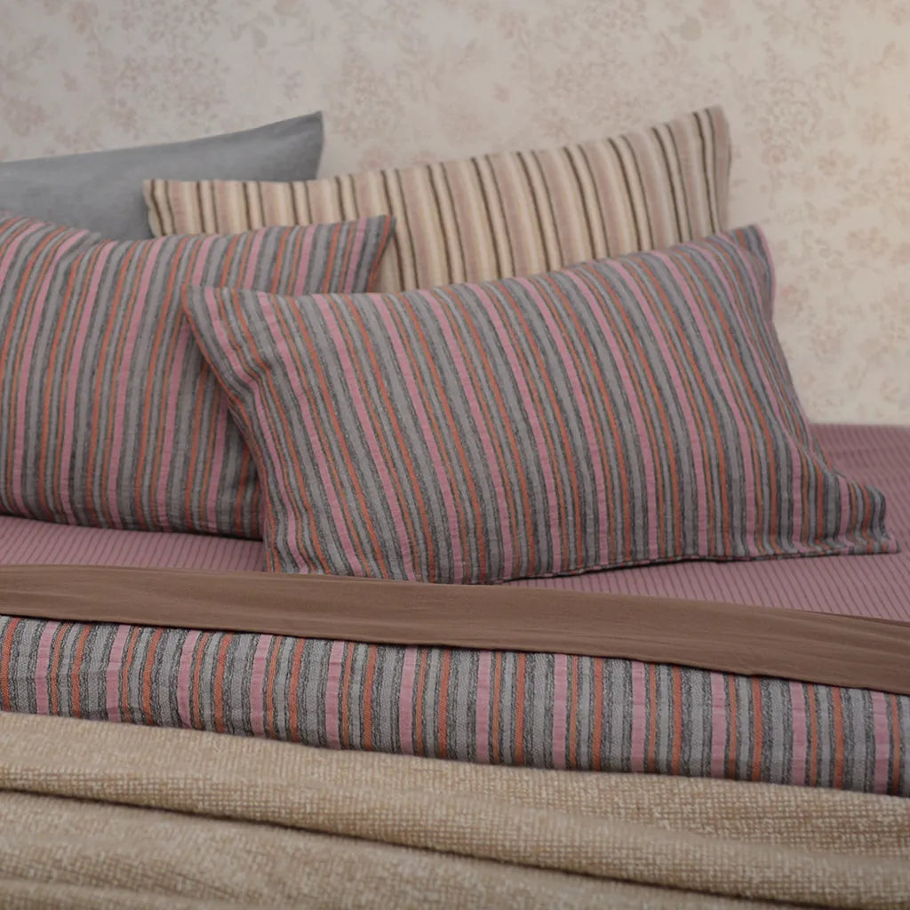 Boho Chic Striped Jacquard Duvet Cover