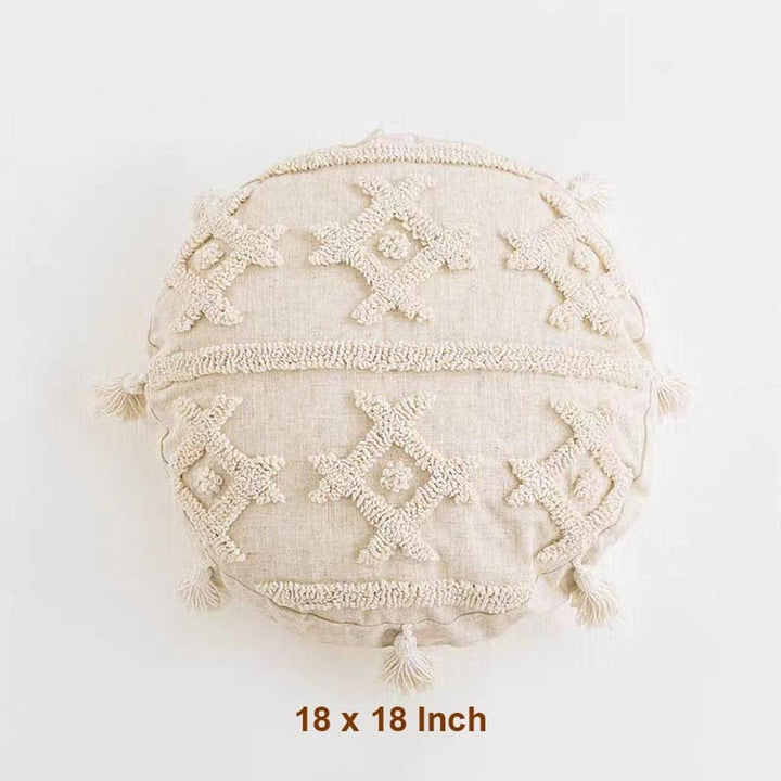 Boho Tufted Cotton Throw Pillow