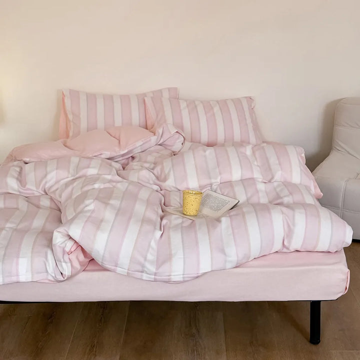 Candy Striped Duvet Cover