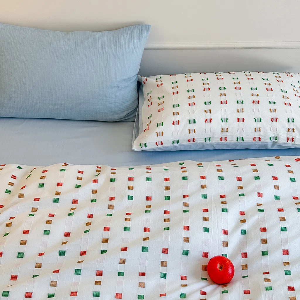 Check Jacquard Bedding Set