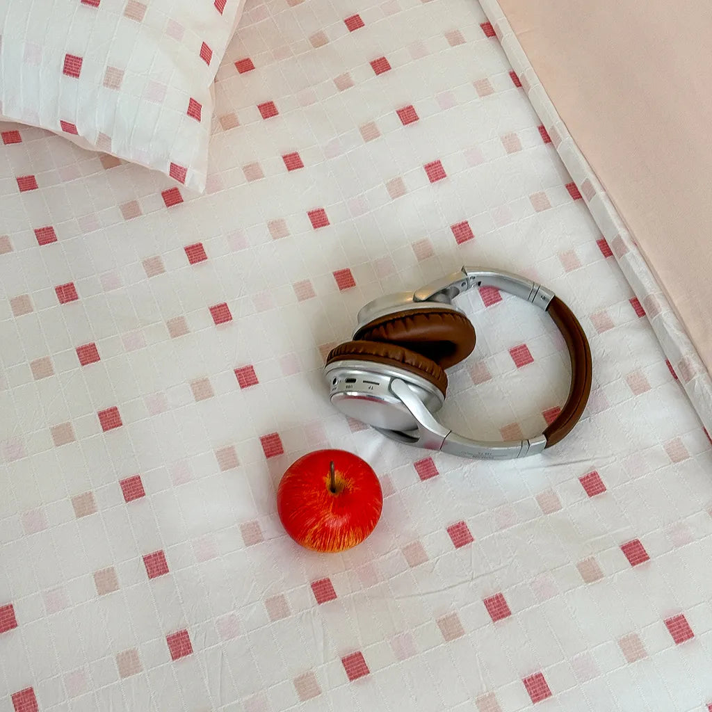 Check Jacquard Bedding Set