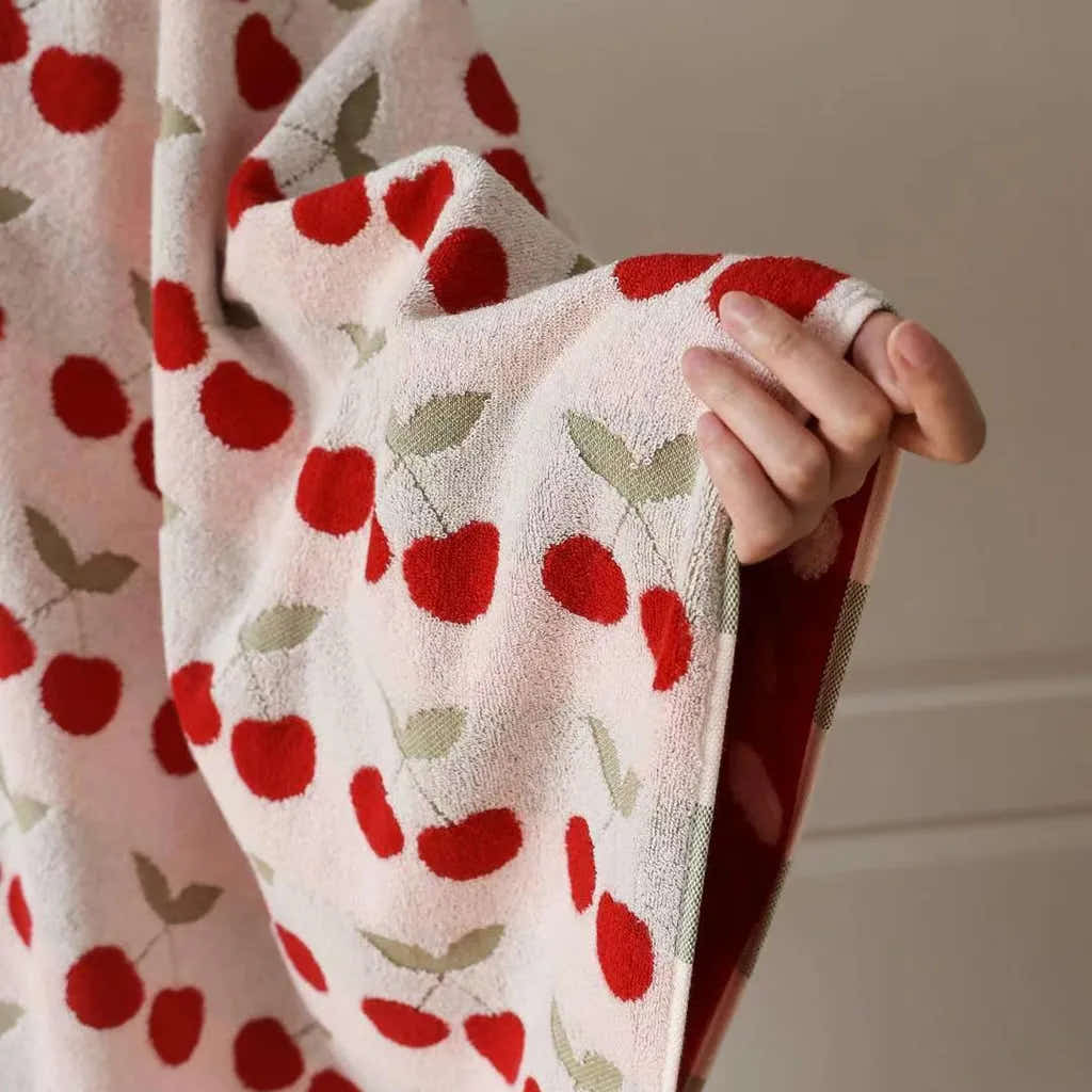 Cherry Reversible Terry Towel
