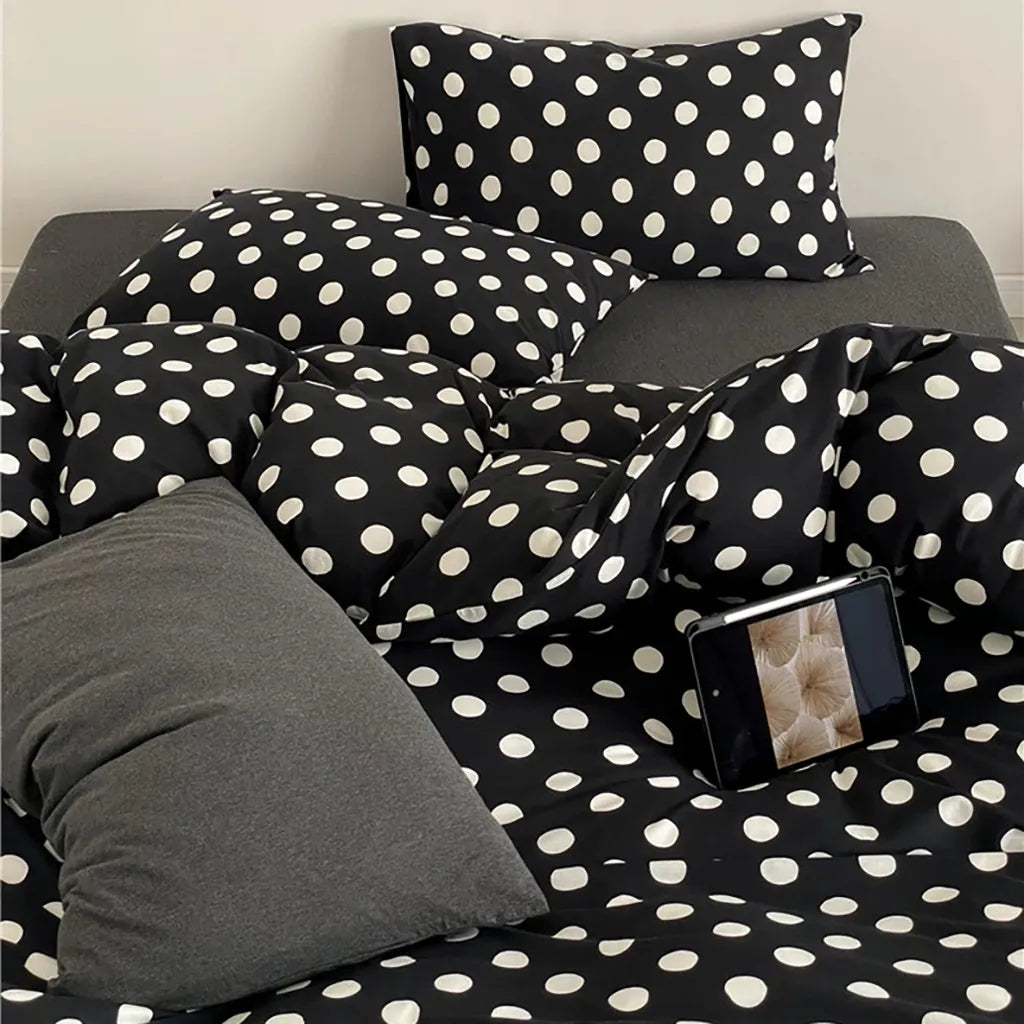 Classic Polka Dot Jersey Bedding Set
