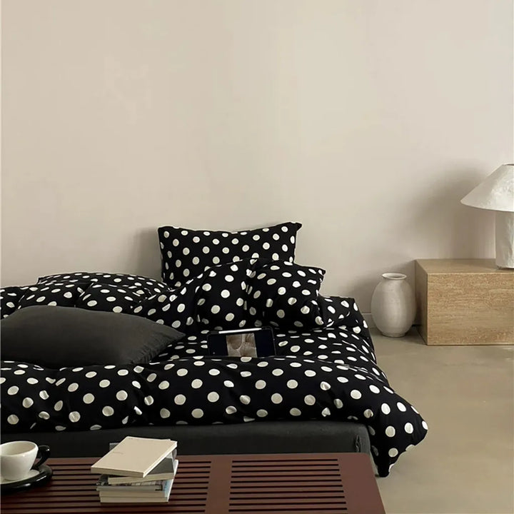 Classic Polka Dot Jersey Bedding Set