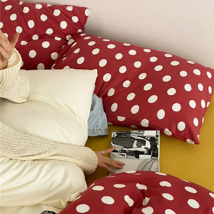 Classic Polka Dot Jersey Bedding Set