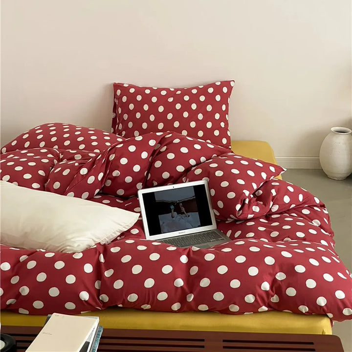 Classic Polka Dot Jersey Bedding Set