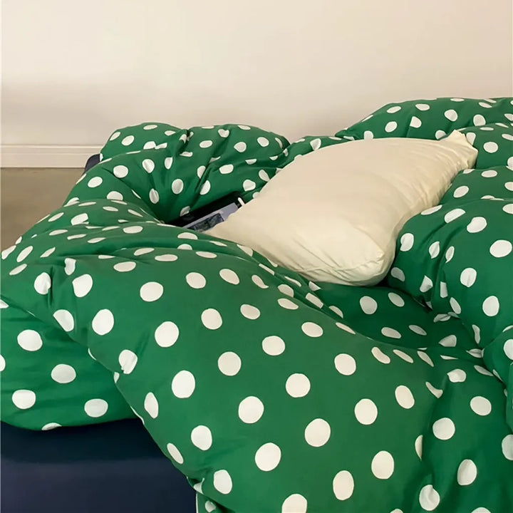 Classic Polka Dot Jersey Bedding Set