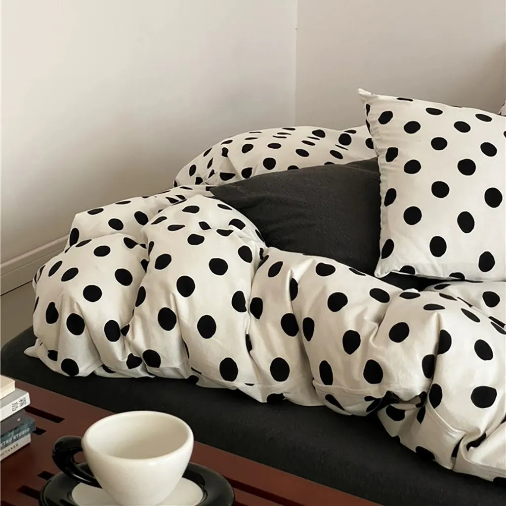 Classic Polka Dot Jersey Bedding Set