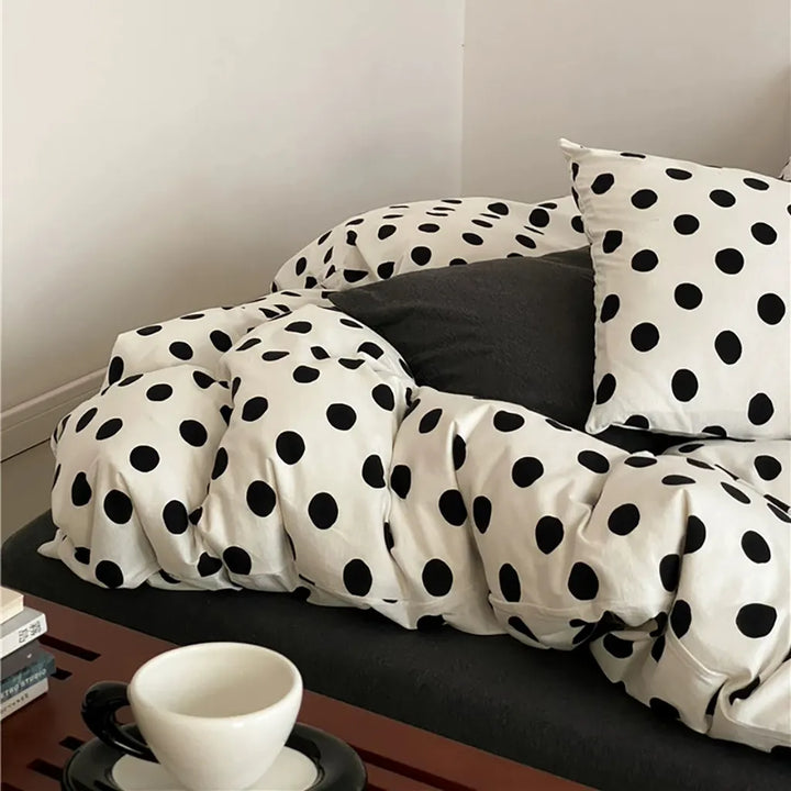Classic Polka Dot Jersey Bedding Set