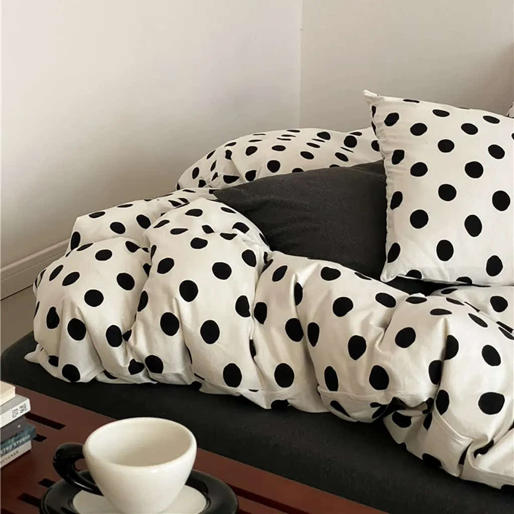 Classic Polka Dot Jersey Bedding Set