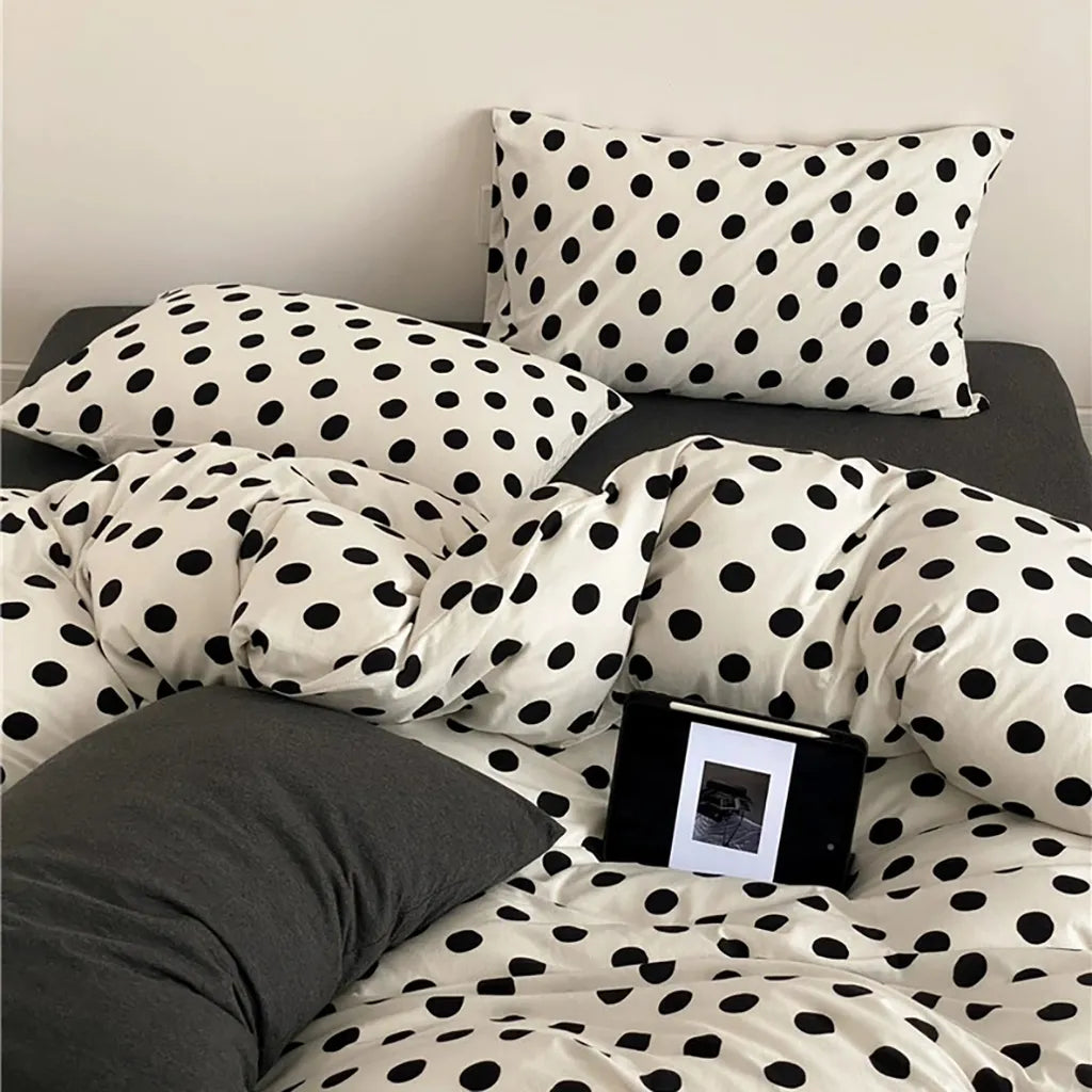 Classic Polka Dot Jersey Bedding Set