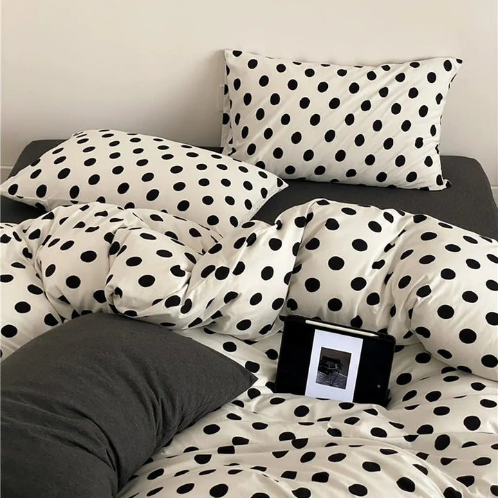 Classic Polka Dot Jersey Bedding Set