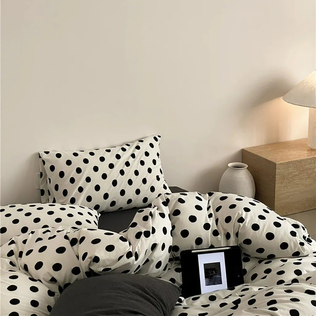 Classic Polka Dot Jersey Bedding Set