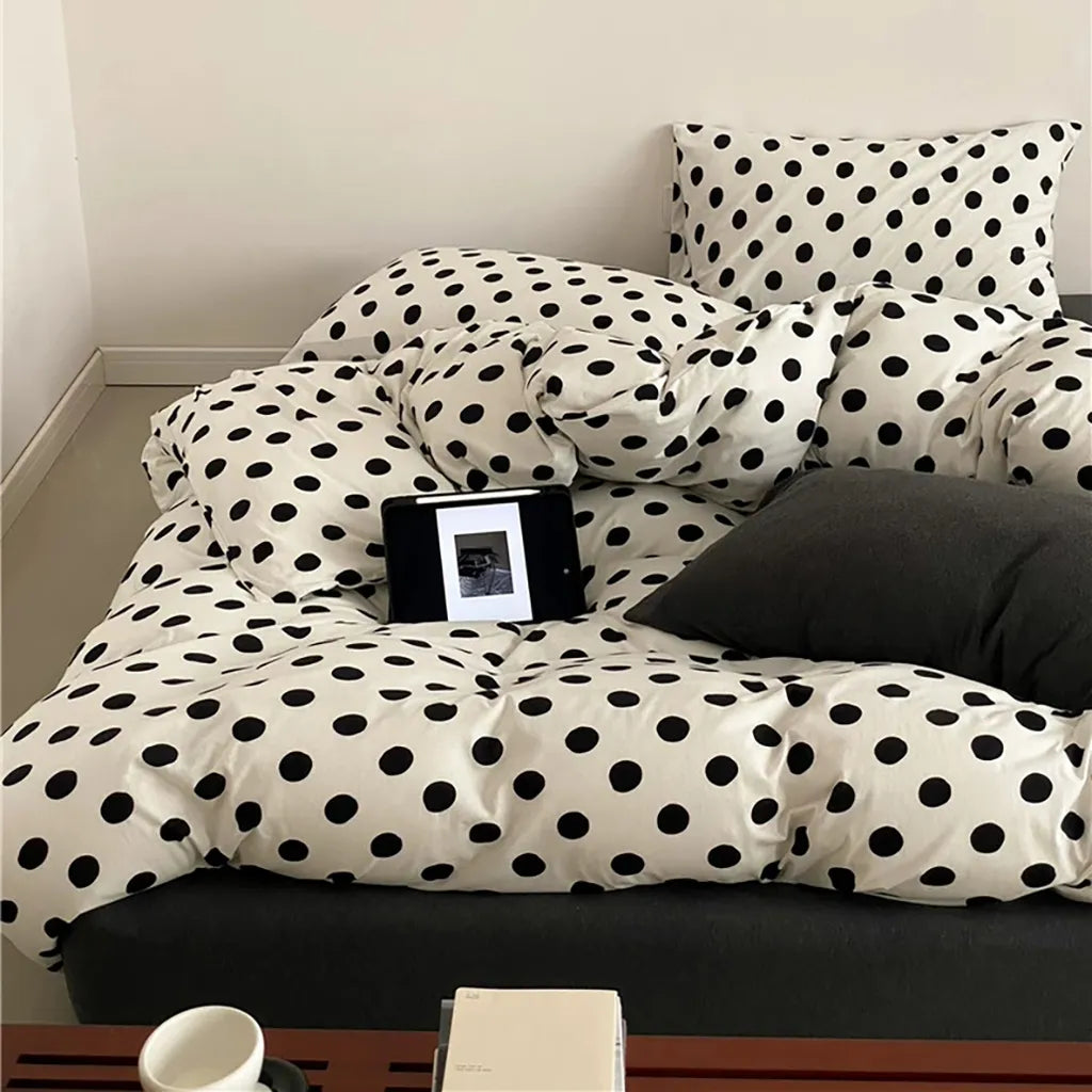 Classic Polka Dot Jersey Bedding Set