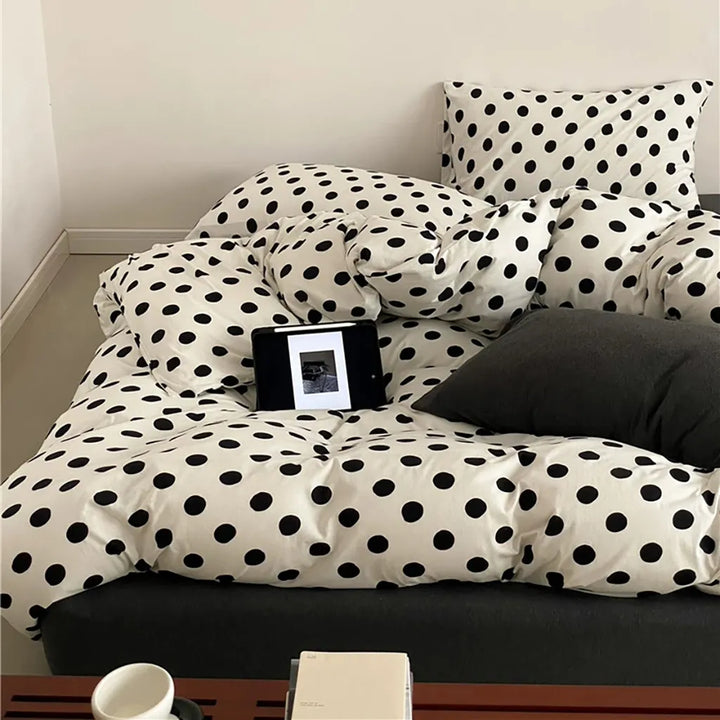 Classic Polka Dot Jersey Bedding Set