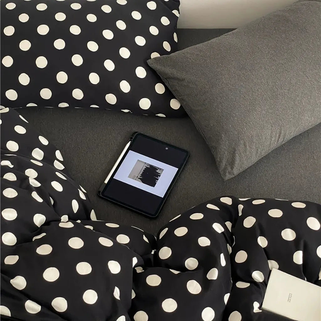 Classic Polka Dot Jersey Bedding Set