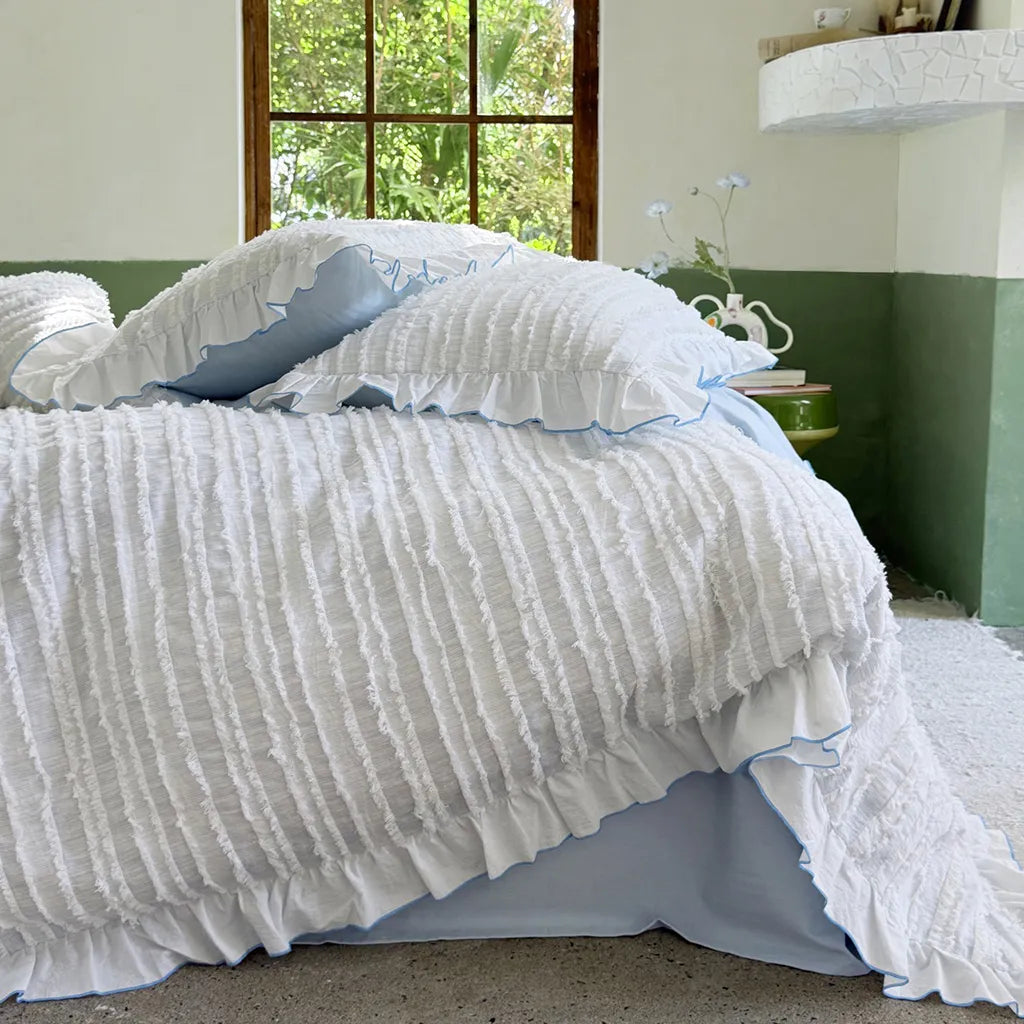 Cotton Clip Striped Bedding Set