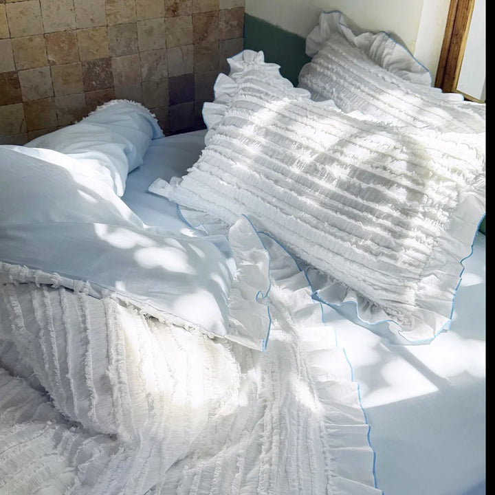 Cotton Clip Striped Bedding Set