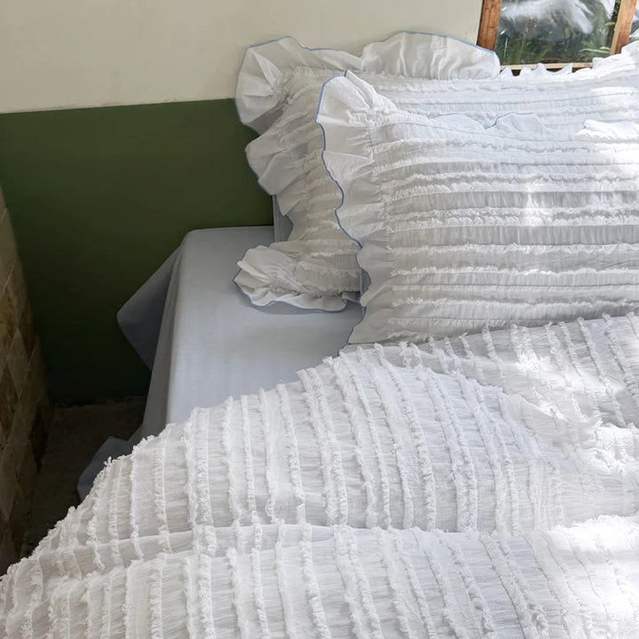 Cotton Clip Striped Bedding Set