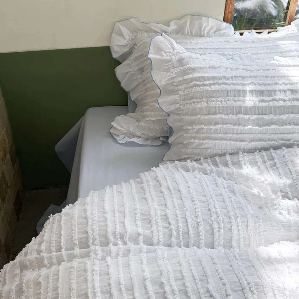 Cotton Clip Striped Bedding Set