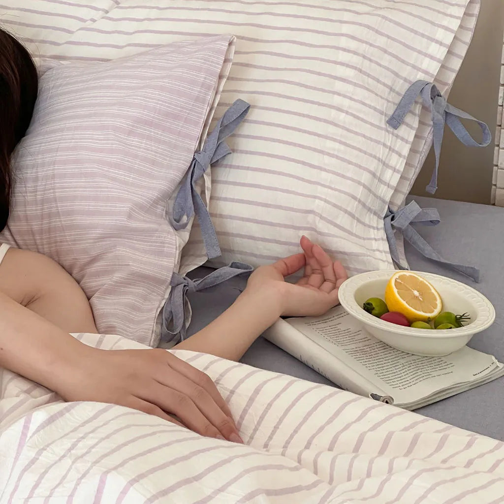 Contrast Stripe Duvet Cover