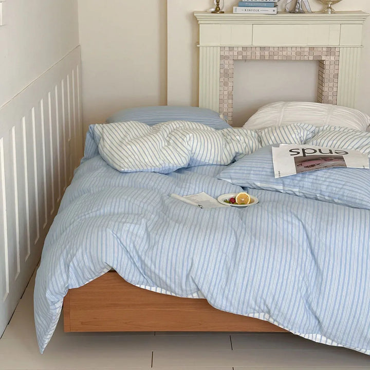 Contrast Stripe Duvet Cover