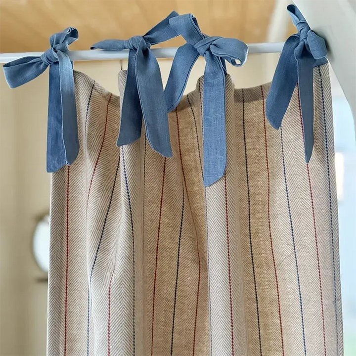 Cottage Stripe Doorway Curtains