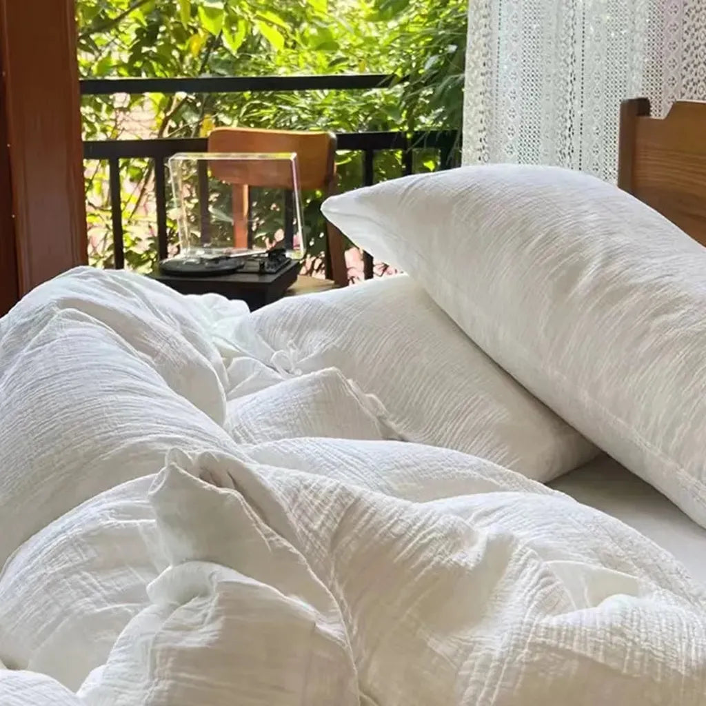 Cotton Muslin Duvet Cover Set