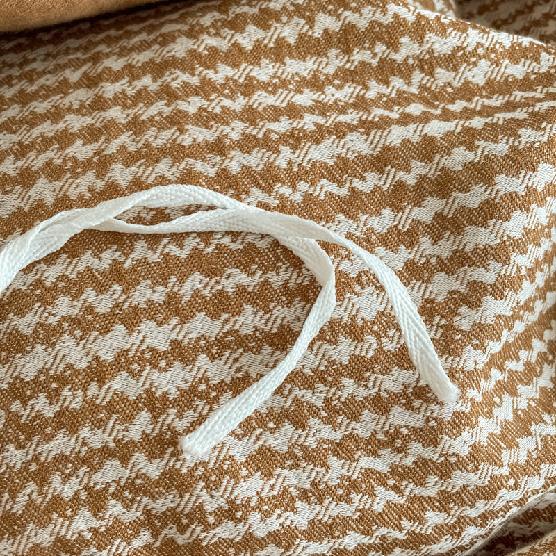 Cotton Houndstooth Jacquard Farmhouse Duvet Cover