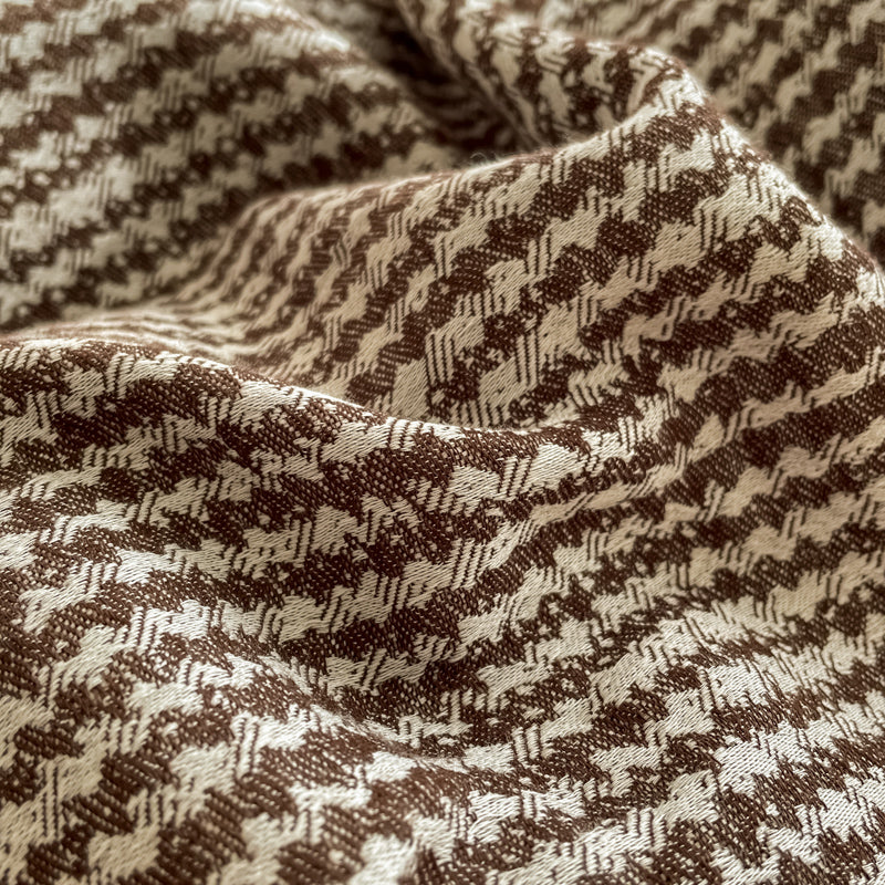 Cotton Houndstooth Jacquard Farmhouse Duvet Cover