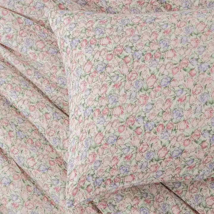 Cute Tulip Muslin Duvet Cover Set