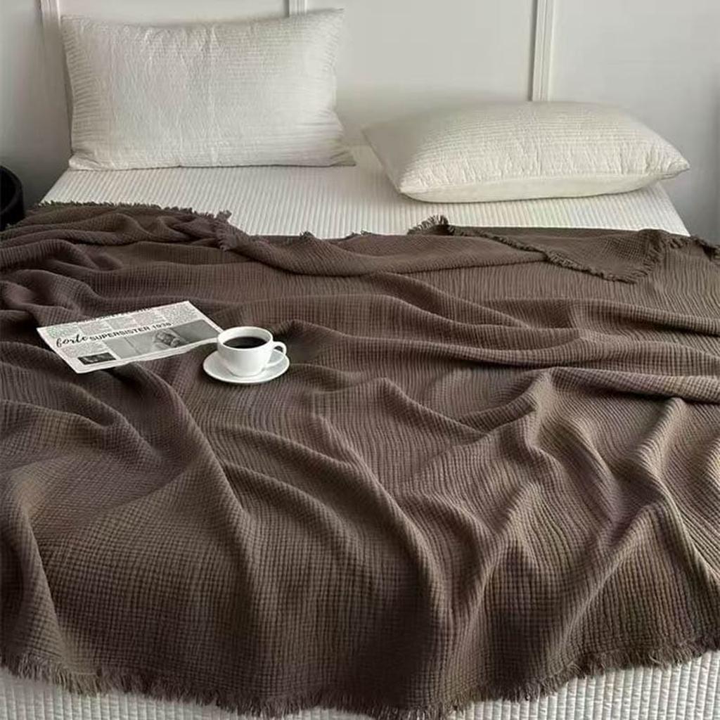 Dark Academia Collection Cotton Knitted Blanket