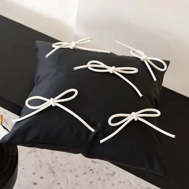 Decorative Faux Leather Throw Pillow