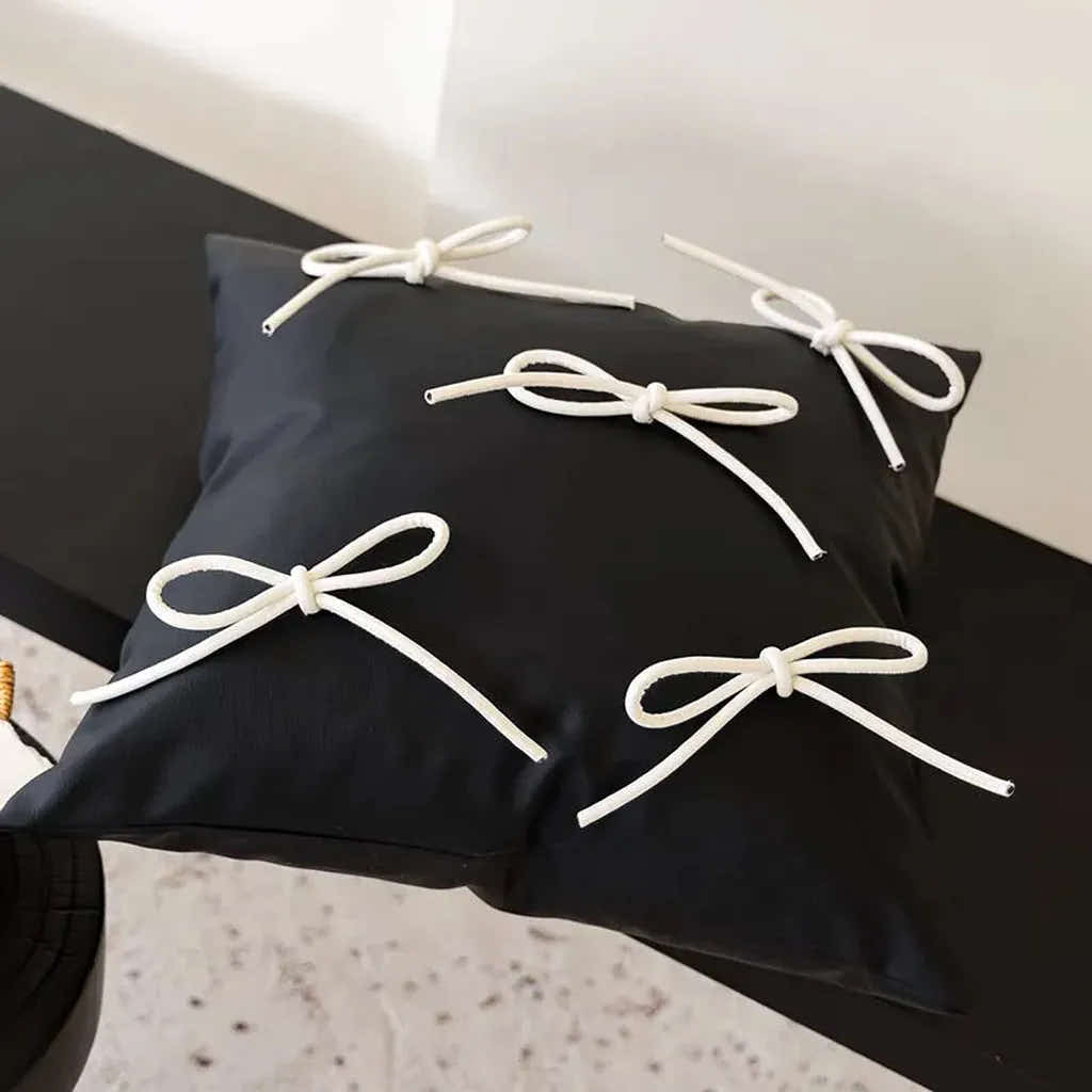 Decorative Faux Leather Throw Pillow