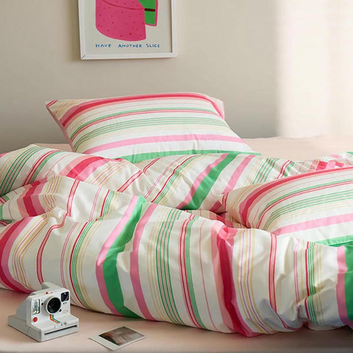 Cheerful Striped Duvet Cover