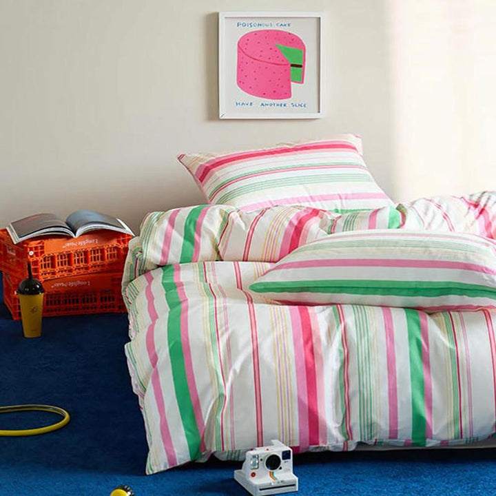 Cheerful Striped Duvet Cover