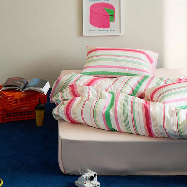 Cheerful Striped Duvet Cover
